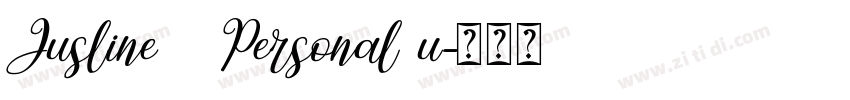 Jusline   Personal u字体转换